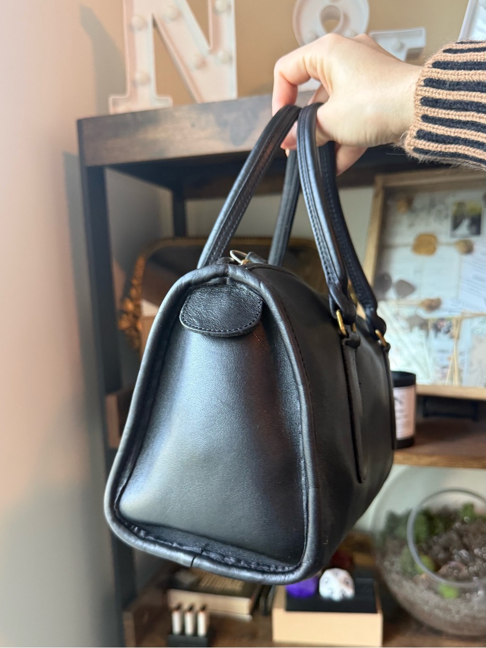 Vintage Coach Madison Satchel Doctor Bag Black 9725 NYC Made In USA - Picture 5 of 9